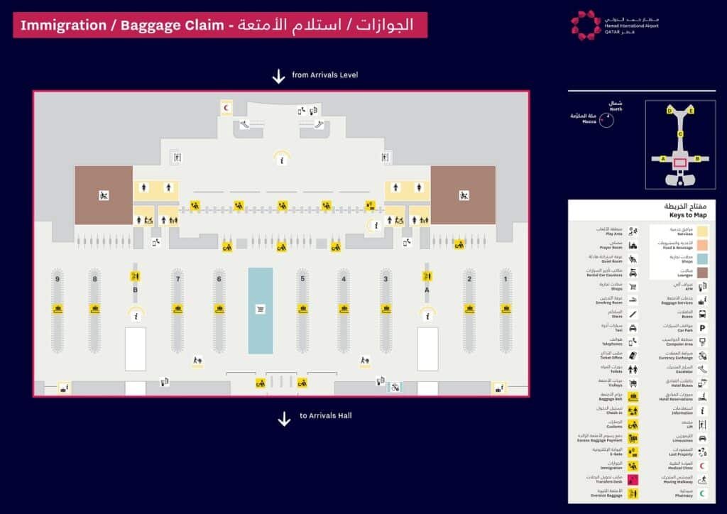 Doha International Airport Passenger Guidance Maps